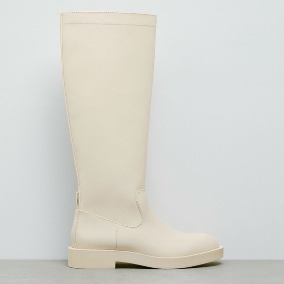 Zara rubberized boots. New in box and never worn size 7.5 (fits like sz 7) - Picture 1 of 1